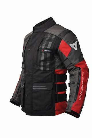 Venom Tourex Touring Siyah-kırmızı Motosiklet Ceketi Kalıplar Dardır Bir Beden Büyük Alınız