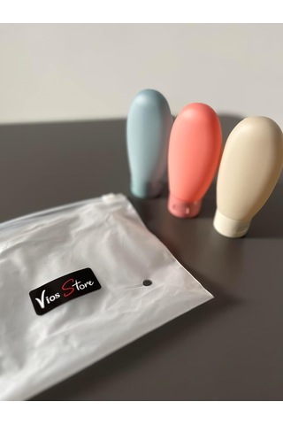 Lexroo Travel Boy 60 Ml Seyahat Tipi Şampuan Şişesi Seti - Tsa Uyumlu Çok Renkli