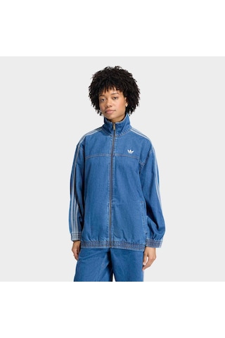 Adidas Firebird Adilenium Kadın Mavi Jean Ceket Kd2920 Mavi