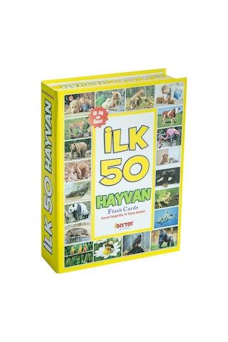 Flash Cards Ilk 50 Hayvan Bebek Eğitim Seti