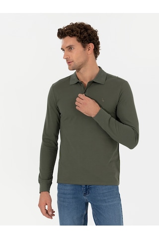 Koyu Yeşil Slim Fit Sweatshirt