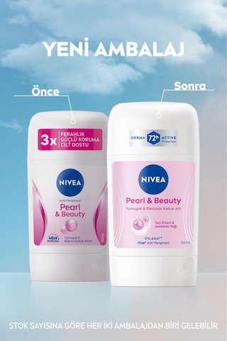 NIVEA Pearl & Beauty 72 Saat Kadın Stick Deodorant 50 ML