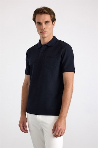 Süvari Lacivert Regular Düz Baskısız Pike Düğmeli Polo Yaka Tişört Sts1014000002-m09