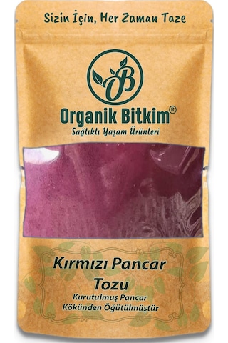 Organik Bitkim Kırmızı Pancar Tozu Öğütülmüş 500 Gr