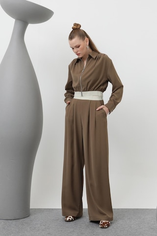 Soul 32145 Pileli Lastik Detaylı Ceket Mınk