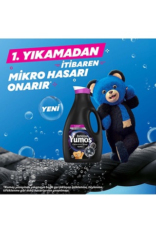Yumoş Siyah Ve Koyu Renkli Giysiler İçin Deterjan 2520 Ml Renkli 2950 ML