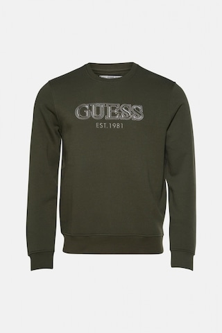 Guess Fleece Erkek Yeşil Sweatshirt M5bq08k9z21-a81u Yeşil