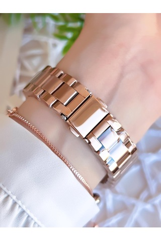 Ferro Rose/gold Renk Kararmaz Renk Atmaz 3 Atm Özel Tasarım Kadın Kol Saati Efl51336c