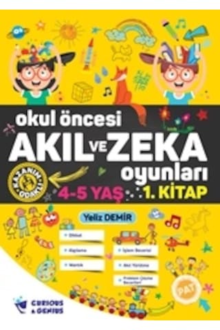 Ilkokul Akıl ve Zeka Oyunları Okul Öncesi 4-5 Yaş Seti 2 Kitap
