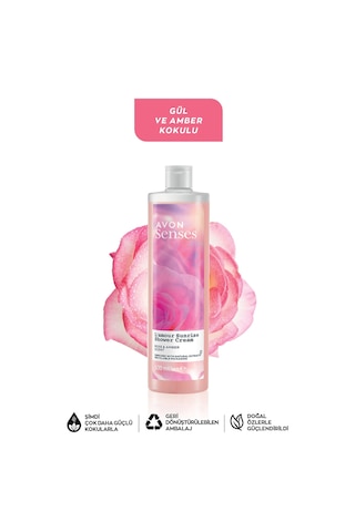 Avon Senses L'amour Sunrise Gül ve Amber Kokulu Krem Duş Jeli 500 ML