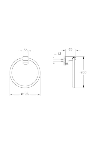 VitrA Base 700 A44072 Halka Havluluk Krom