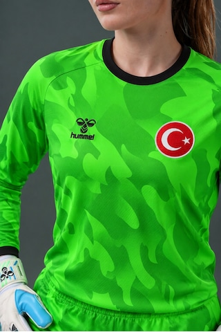 Hummel Elegance Milli Takım Kaleci Forma Takımı Neon Yeşil