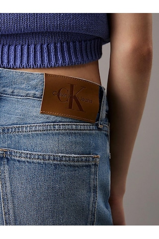 Calvin Klein High Rise Straight Jeans-7948 Mavi