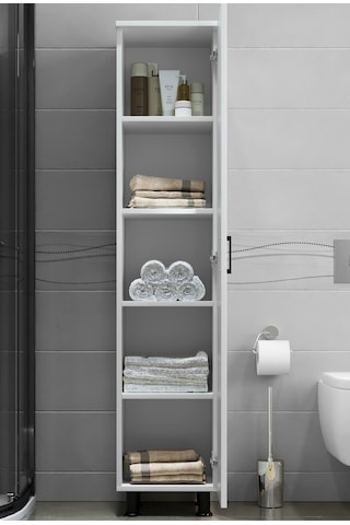 Rare Çok Amaçlı Banyo Dolabı 5 Bölmeli Beyaz