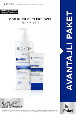 Atopicare Besleyici Krem 500 Ml + Yüz Kremi 50 Ml Seti Çok Kuru Ve Hassas Ciltler