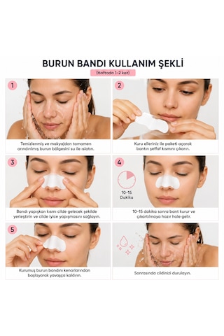 Habune Siyah Nokta Gözenek Temizleyici Burun Bandı 10'lu