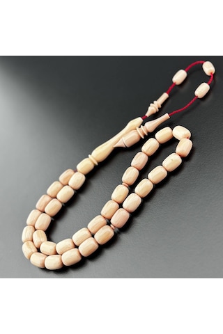 Beyaz Hamur Sıkma Kehribar Tesbih Hcz-model Htrfw Beyaz