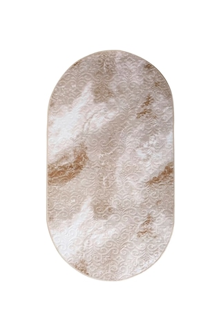 Dijidekor Halı Devetüyü Cool Yıkanabilir Saçaksız Oval Delüxe Yolluk Kilim Salon Halısı Modelleri Çok Renkli