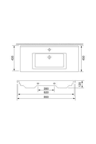 Newarc Silver Slim Lavabo 501085