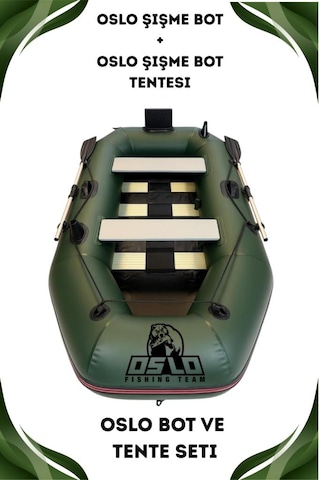 Oslo Fishing Team Haki Şişme Bot Ve Tente Seti
