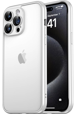 Apple Uyumlu iPhone 15 Pro Max Kılıf Zore Kamera Korumalı Bontez Bumper Lacivert
