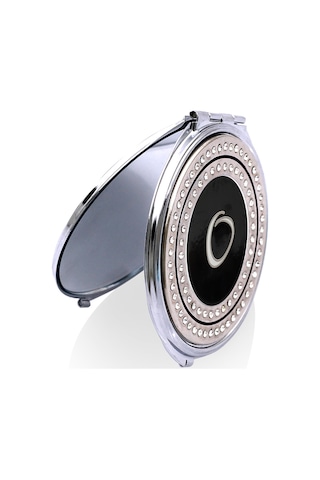 Zekupp Retro O Harfli Işlemeli Makyaj Aynası