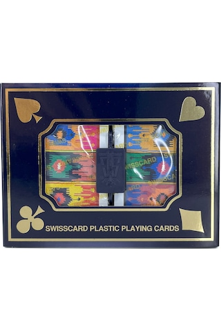 Swisscard Plastik İskambil - Oyun Kartı Destesi Model: 4