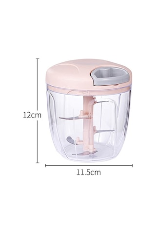 Monyee 420 Paslanmaz Çelik Bıçaklı El Çekmeli Yemek Dilimleyici, 900ml, Yeşil - Elektriksiz, Lehimli, Kolay Temizlenir, Kamp/rv Uygun Yeşil