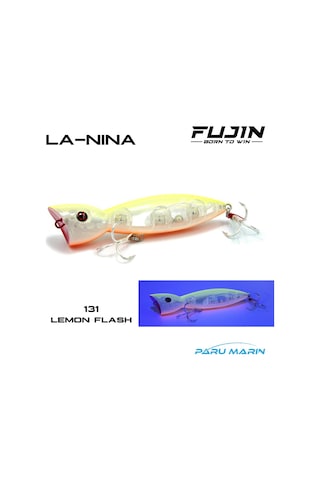 Fujin La Nina Maket Balık Su Üstü Popper 131 Lemon Flash