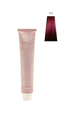 Nook Virgin Color Profesyonel Saç Boyası 100ml-kestane Maun/koyu Patlıcan Moru 4.5-mogano Mürdüm Eriği