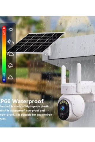 Bester 3mp Solar Güneş Panelli Wifi Ptz Kamera Sd Kart Destekli