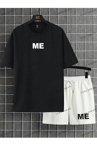 Tarzsokak Alt/üst T-shirt Ve Şort Takımı Kod Alt176 Beyaz
