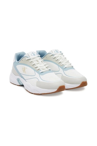 Calvin Klein Kadın Beyaz Retro Tenis Örgü Sneaker Çok Renkli