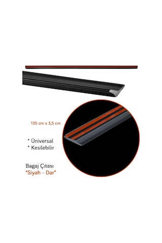 Carpi Bagaj Çıtası Dar Üniversal Siyah 135 Cm X 3.5 Cm Br2790101