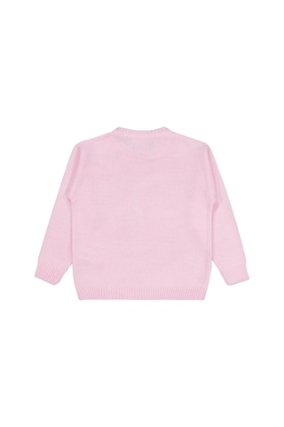 Civil Girls Düz 6-9 Yaş Kazak Pembe