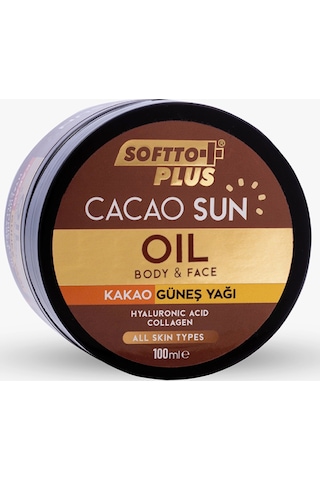 Softto Plus Kakao Cacao Sun Bronzlaştırıcı Güneş Yağı 100 ML