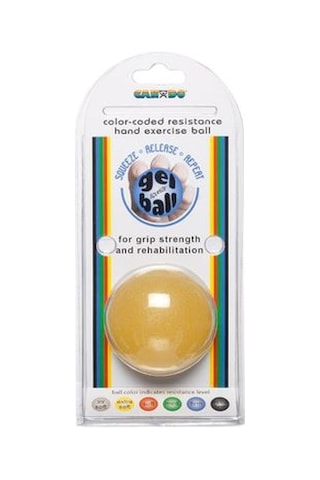 Cando 1491 Hafif Sıkma Egzersiz Topu Sarı