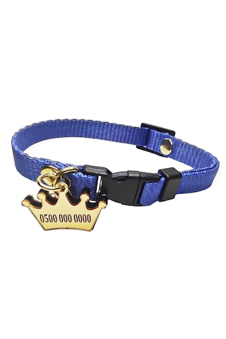 İsimli Kedi Tasması , Kedi İsimlik , İsme Özel Tasma , Mavi