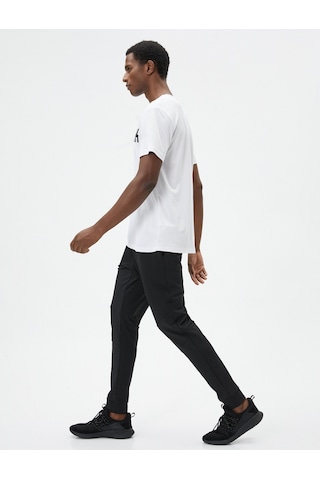 Koton Jogger Spor Eşofman Altı Dikiş Detaylı Beli Bağcıklı Cepli Siyah 4sam40004nk 4SAM40004NK999 Siyah