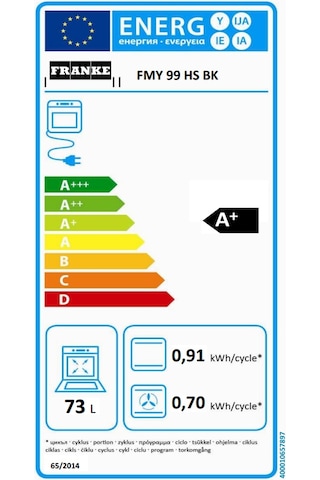 Franke Mythos FMY 99 HS BK 73 LT Ankastre Fırın