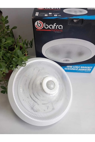 Bafra Lihgting 18w Ledli Hareket Sensörlü Armatür Beyaz