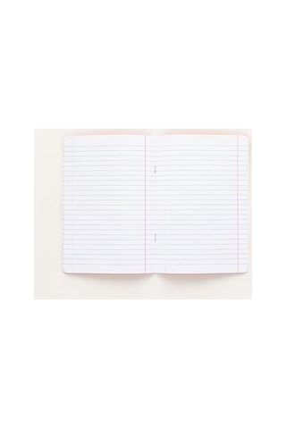 Sarı Renkli A5 Çizgili Defter - 60 Yaprak Açık Gri