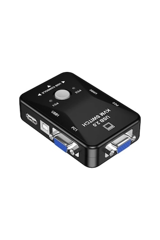2 Port Usb Kvm Switch - 2 Pc Tek Monitör Ve Klavye/fare Kontrol Cihazı