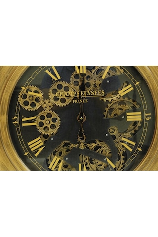 Kenpazar Saat Çarklı Kare Roma Rakamlı Duvar Saati Dekoratif Hediyelik çok Renkli