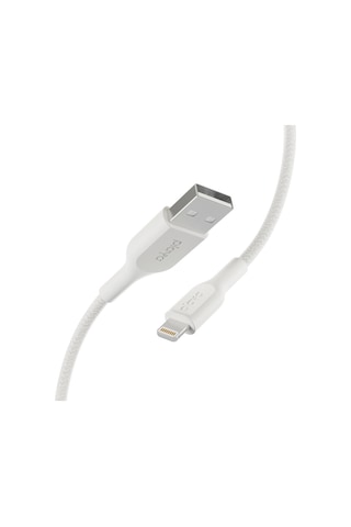 Belkin Örgülü Lightning Kablosu 1m Beyaz