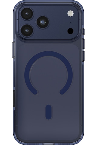 Apple Uyumlu iPhone 17 Pro Max Kılıf M-safe Şarj Özellikli O-ring Şeffaf Kajsa Trans Shield Serisi Kapak Mavi Mavi