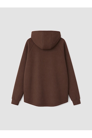 Lcw Curve Kahverengi Büyük Beden Kadın Hoodie