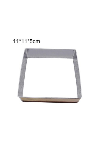 Paslanmaz Çelik Yuvarlak Kare Kek Halkası Kalıbı Mus Kesici Kendin Yap Dekorasyon Aracı Çok Renkli