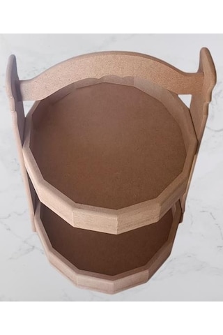 Hobi Adn Dekoratif Meyve Sepeti Ahşap Mdf Ham Cnc Kesim El Yapım