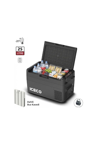 Mcd25b 12/24volt 25 Litre Kompresörlü Oto Buzdolabı/dondurucu + Buz Kaseti